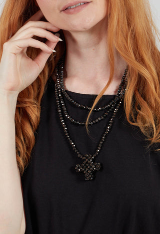 Across Extra Long Necklace in Chocolate