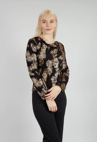 Tazo Top in Gold and Black