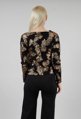 Tazo Top in Gold and Black
