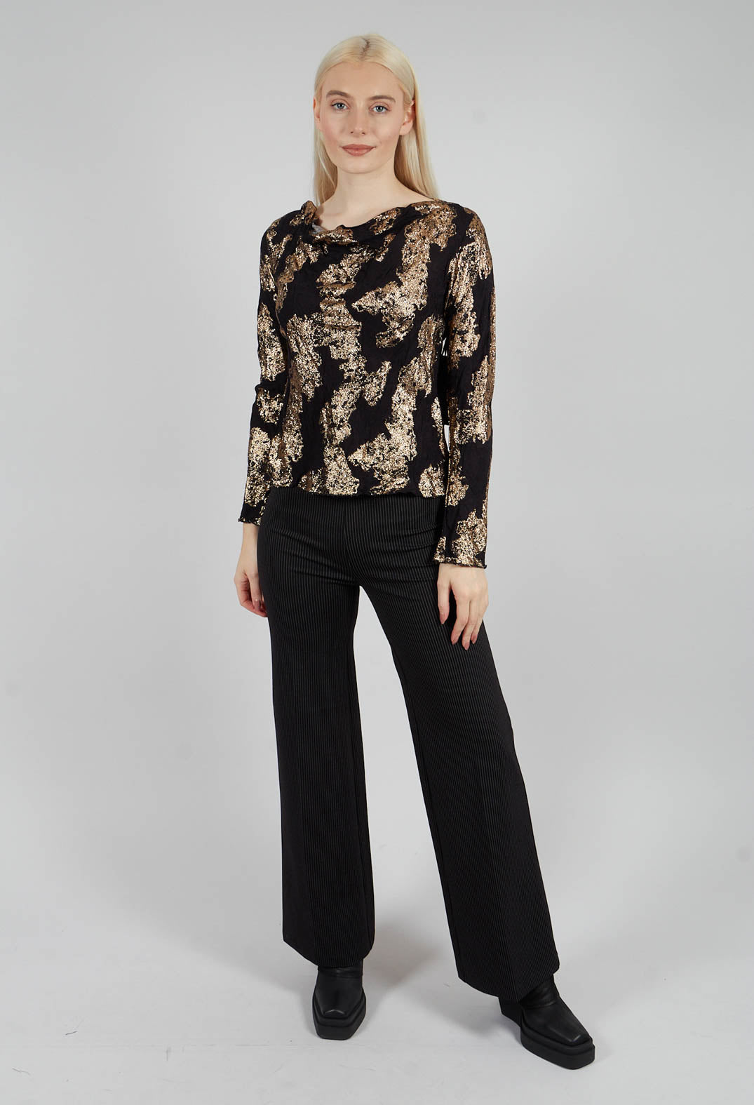 Tazo Top in Gold and Black