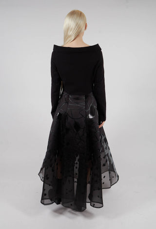 Hops Dress Coat in Black