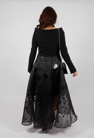 Hops Dress Coat in Black