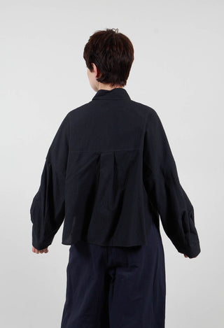 Drop Shoulder Shirt in Black