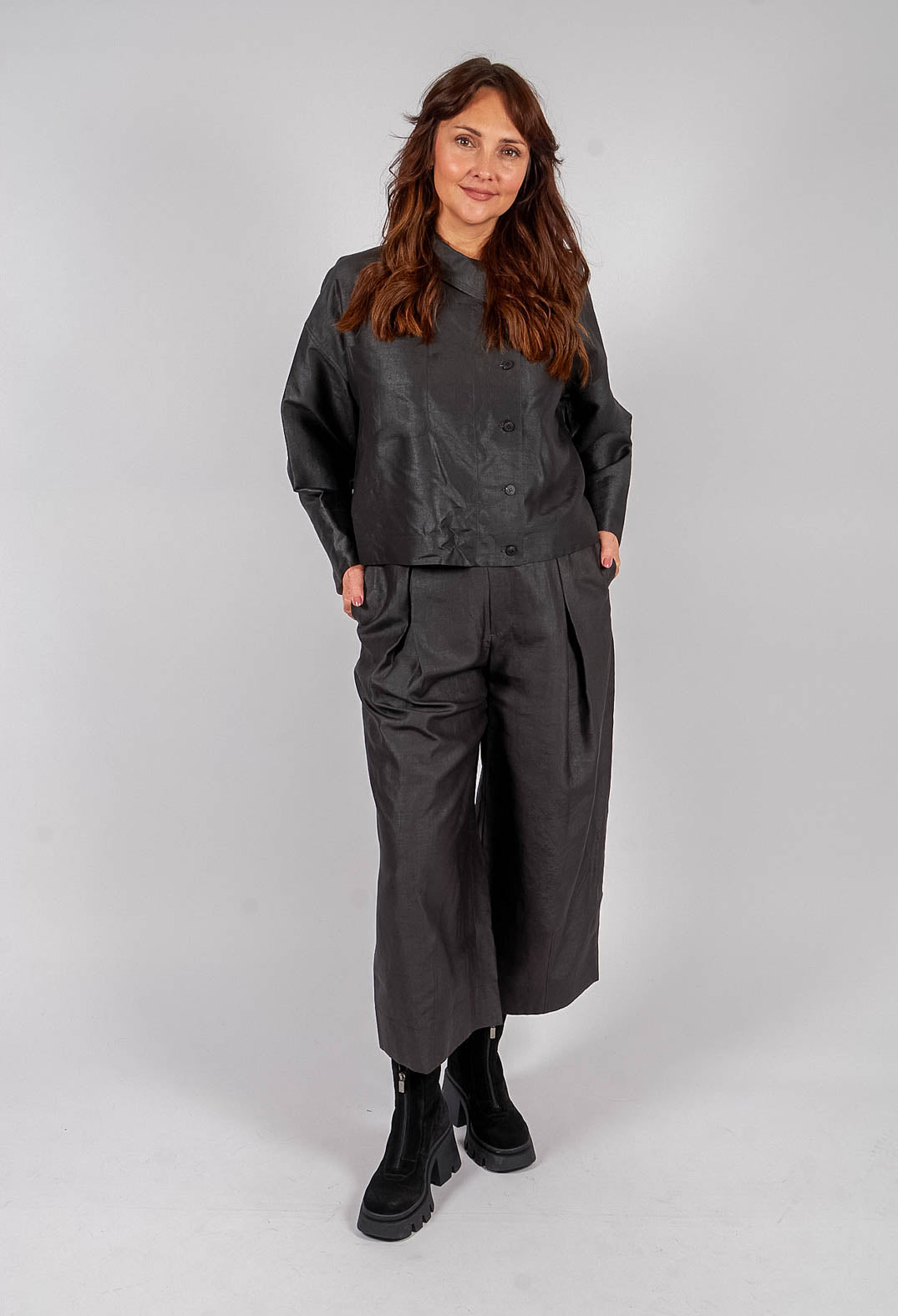 Silk Shirt in Clay Dyeing