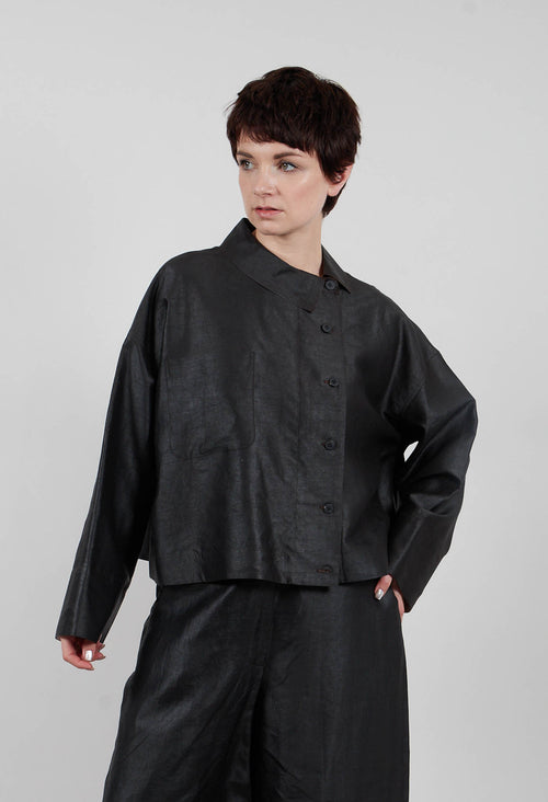 Silk Shirt in Clay Dyeing