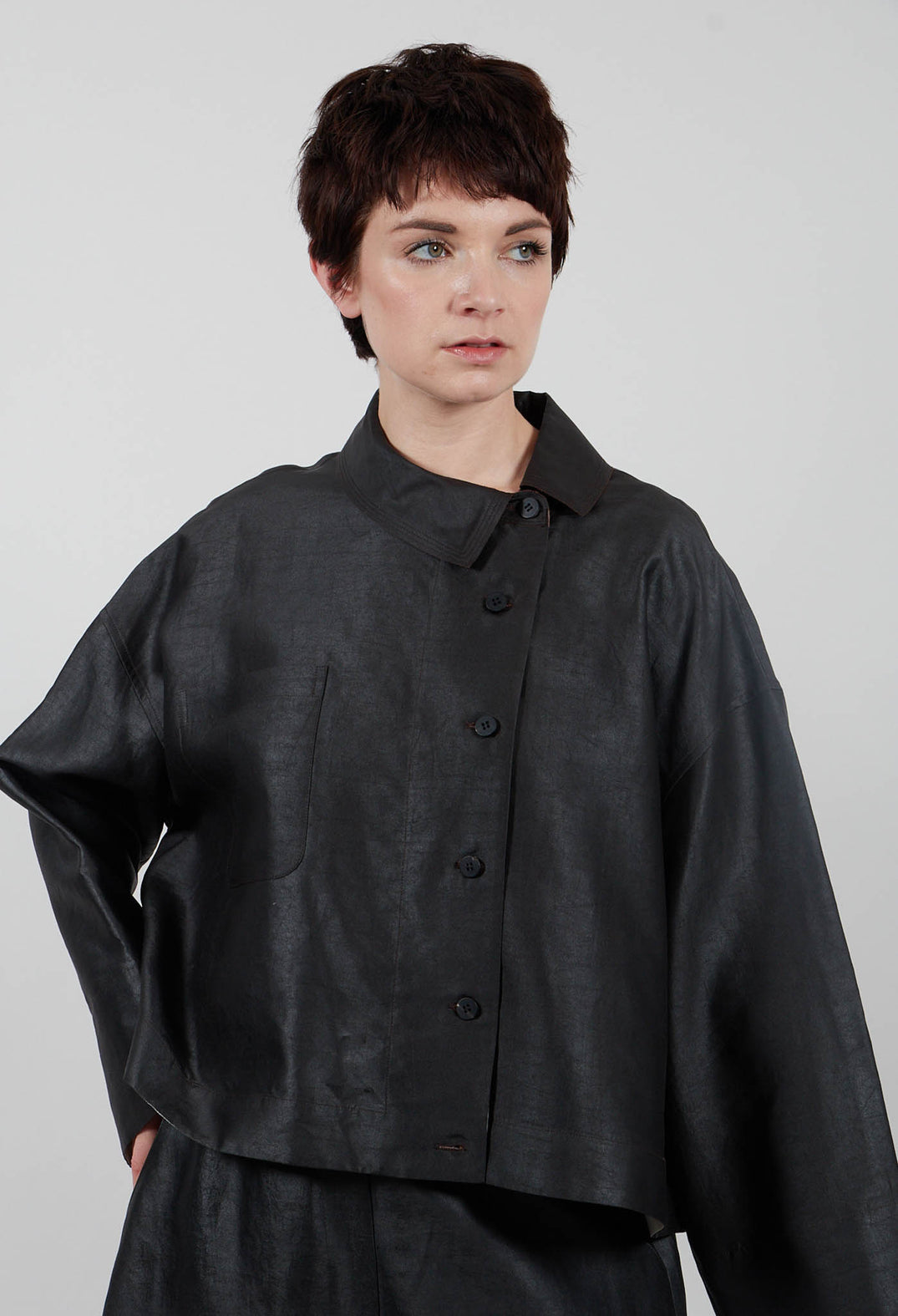 Silk Shirt in Clay Dyeing