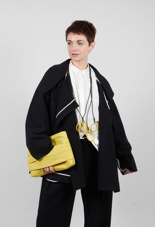 Funnel Neck Jacket in Black