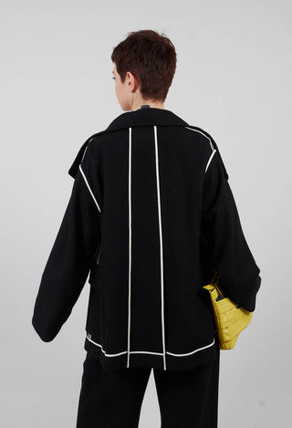 Funnel Neck Jacket in Black