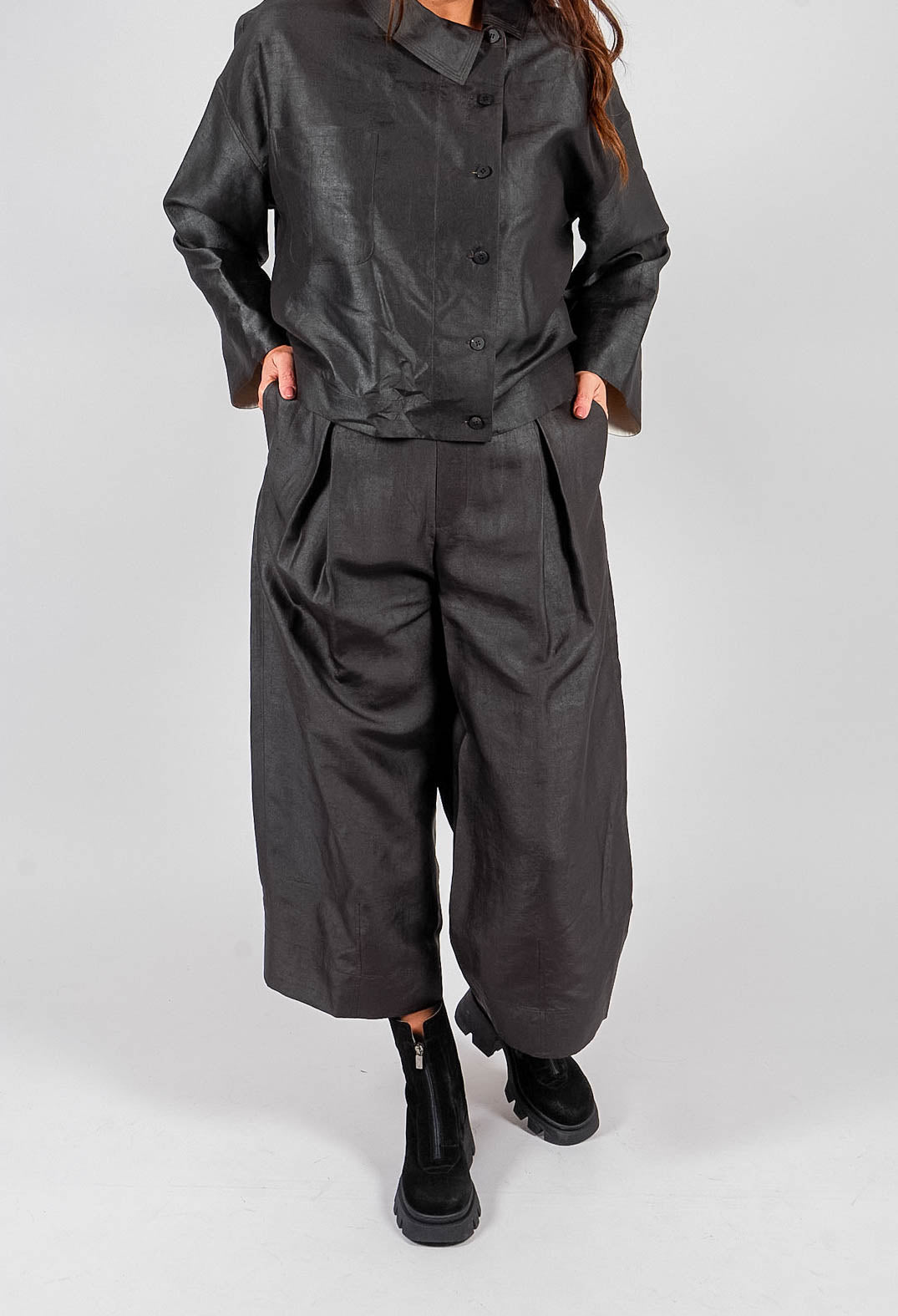 Palazzo Trouser in Clay Dyeing
