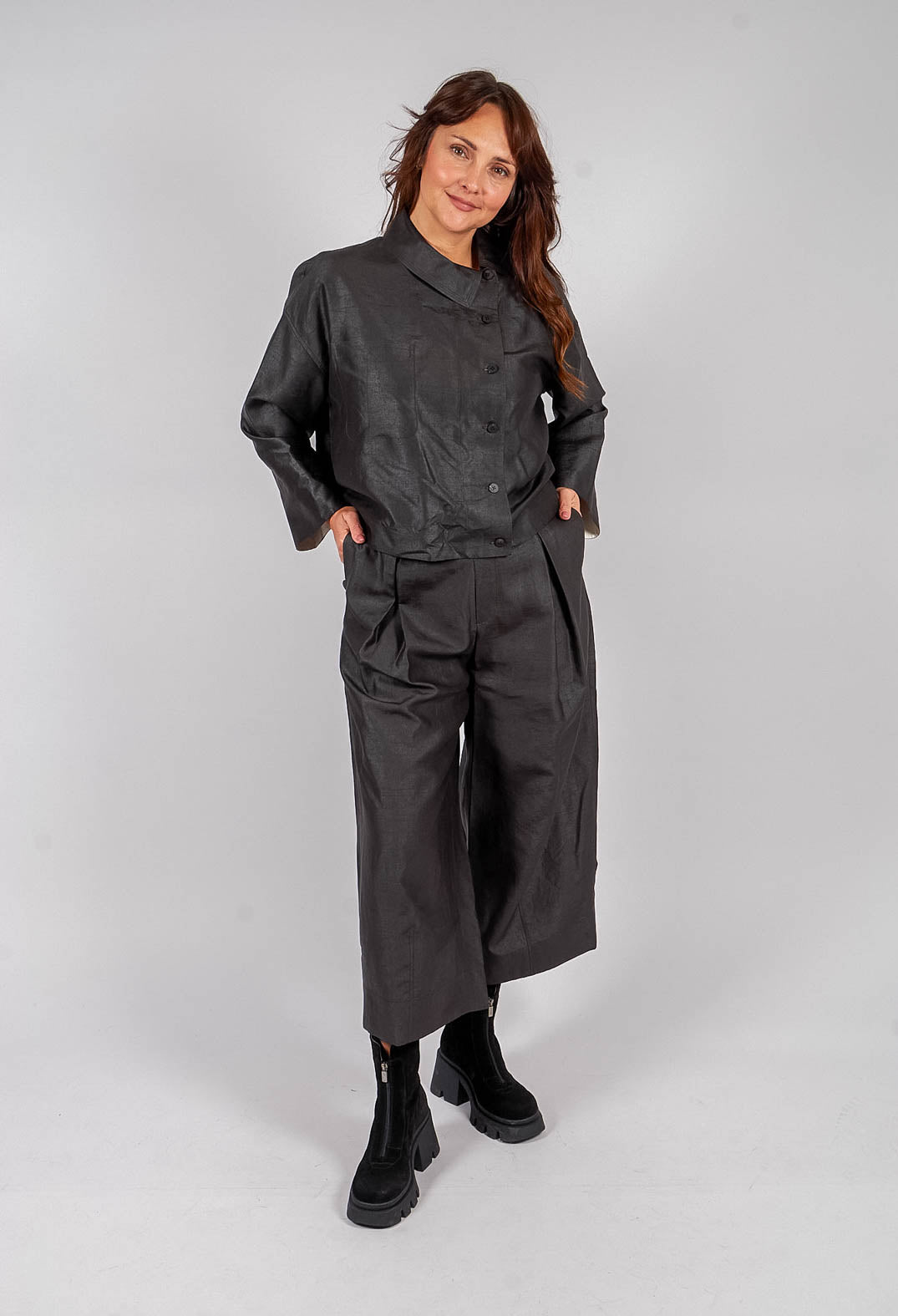 Palazzo Trouser in Clay Dyeing
