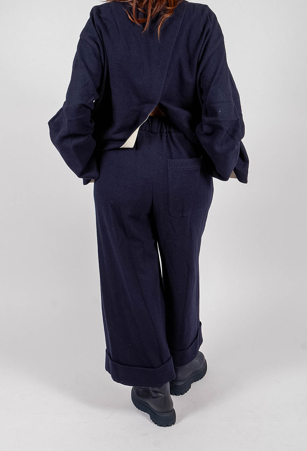 Turn-up Trouser in Navy