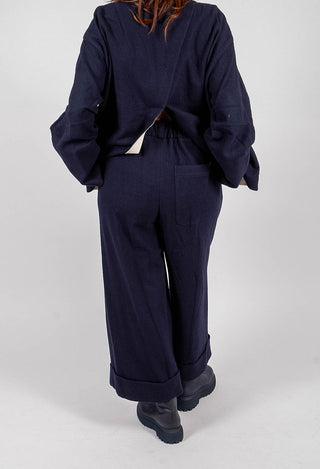 Turn-up Trouser in Navy