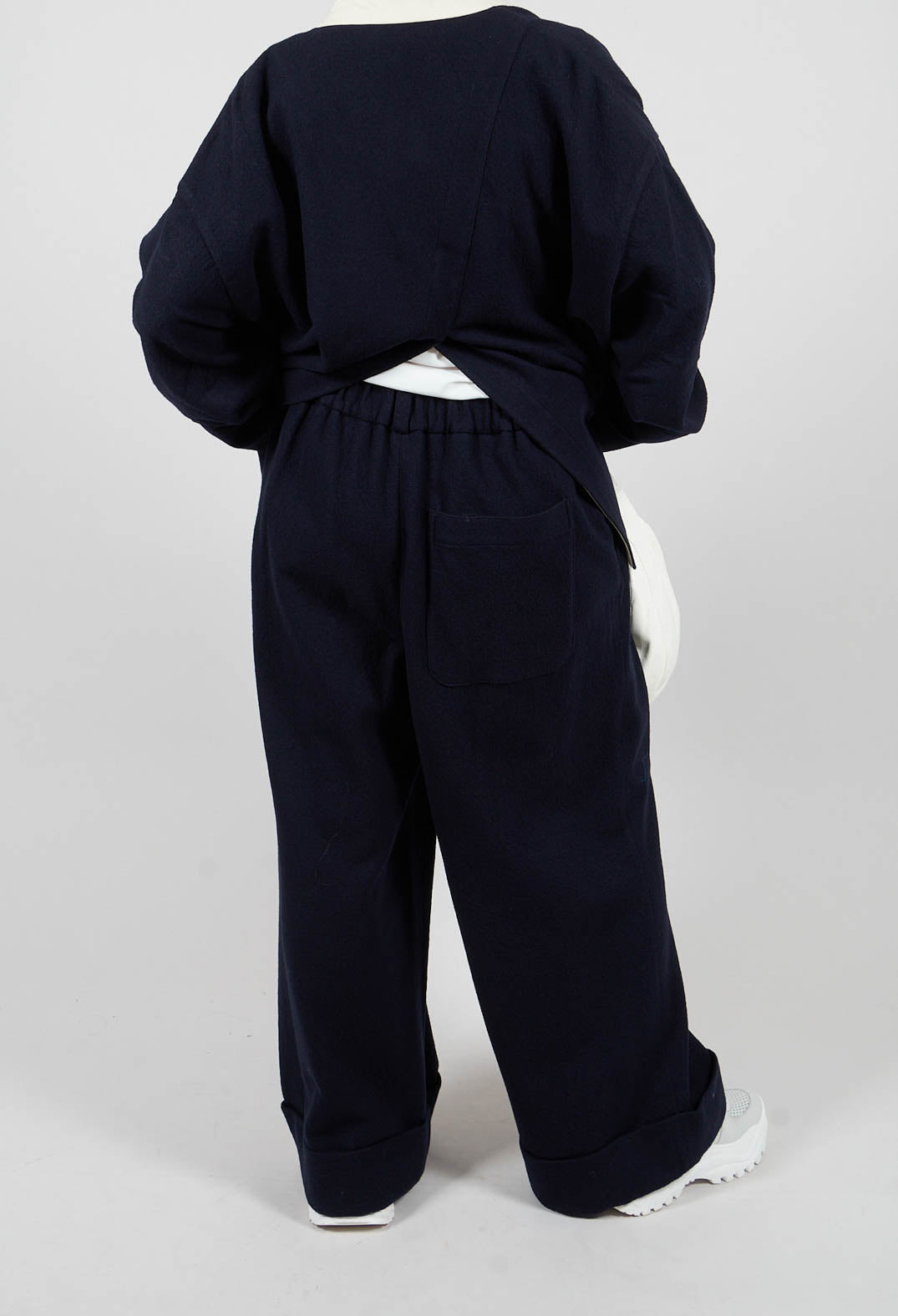 Turn-up Trouser in Navy
