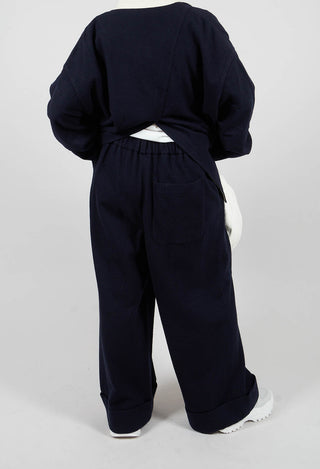 Turn-up Trouser in Navy