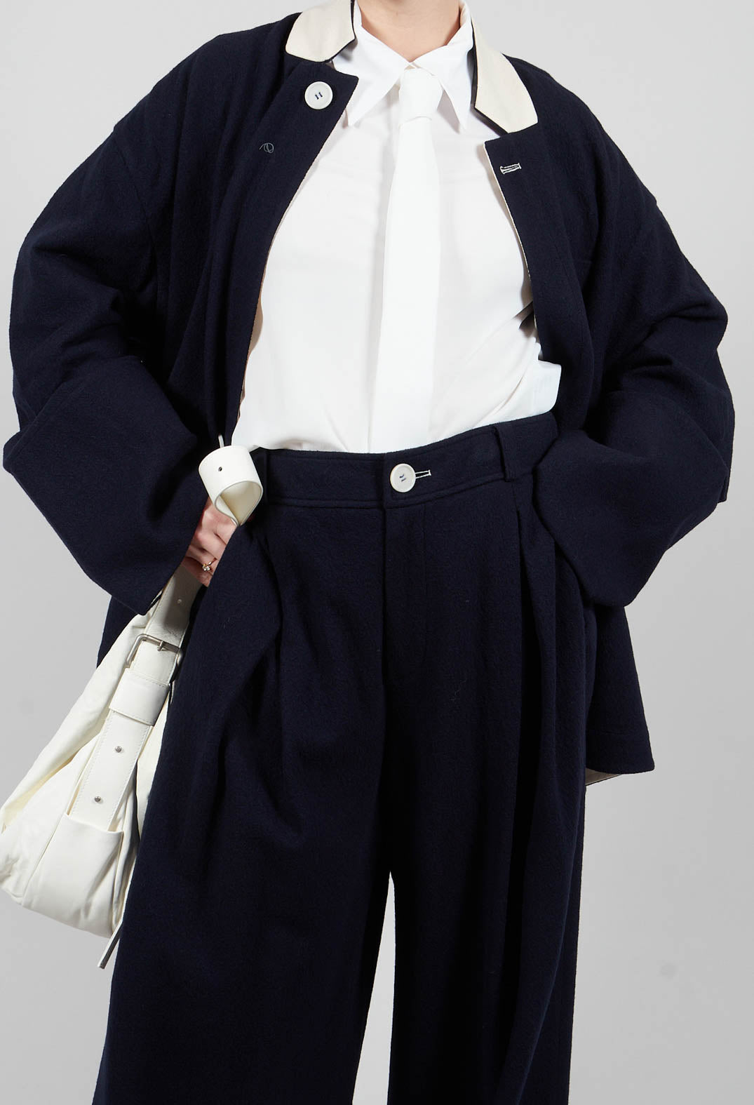 Turn-up Trouser in Navy