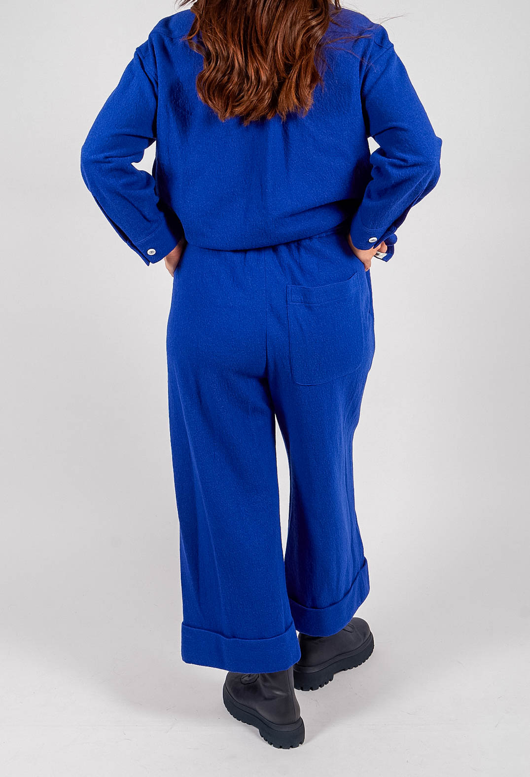 Turn-up Trouser in Royal Blue