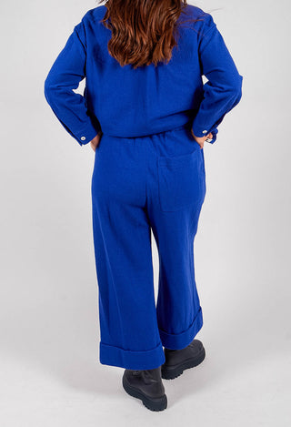 Turn-up Trouser in Royal Blue