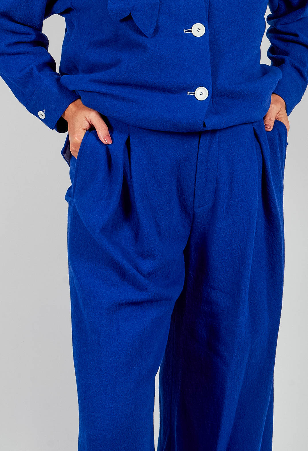 Turn-up Trouser in Royal Blue