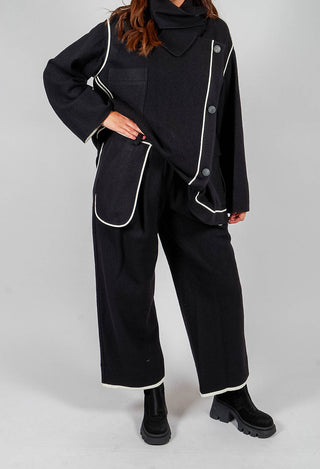 Feature Pocket Trouser in Black
