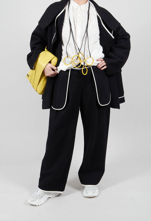 Feature Pocket Trouser in Black