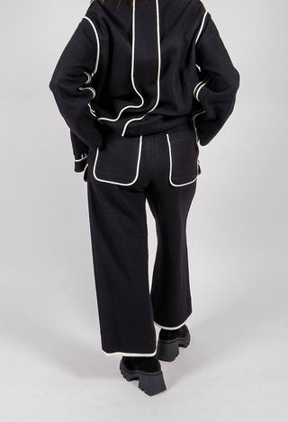Feature Pocket Trouser in Black