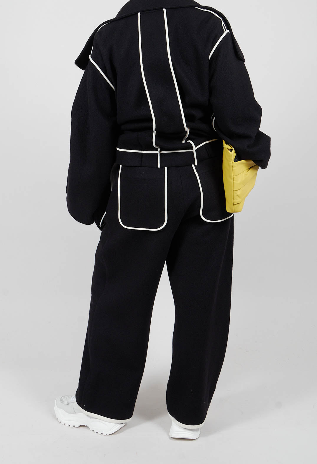 Feature Pocket Trouser in Black