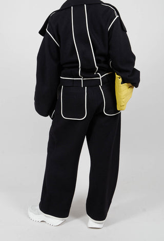 Feature Pocket Trouser in Black