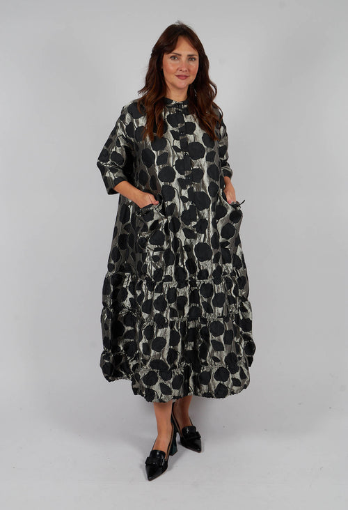 Flowerbomb Long Dress in Black
