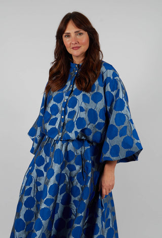 Flowerbomb Short Jacket in Blue