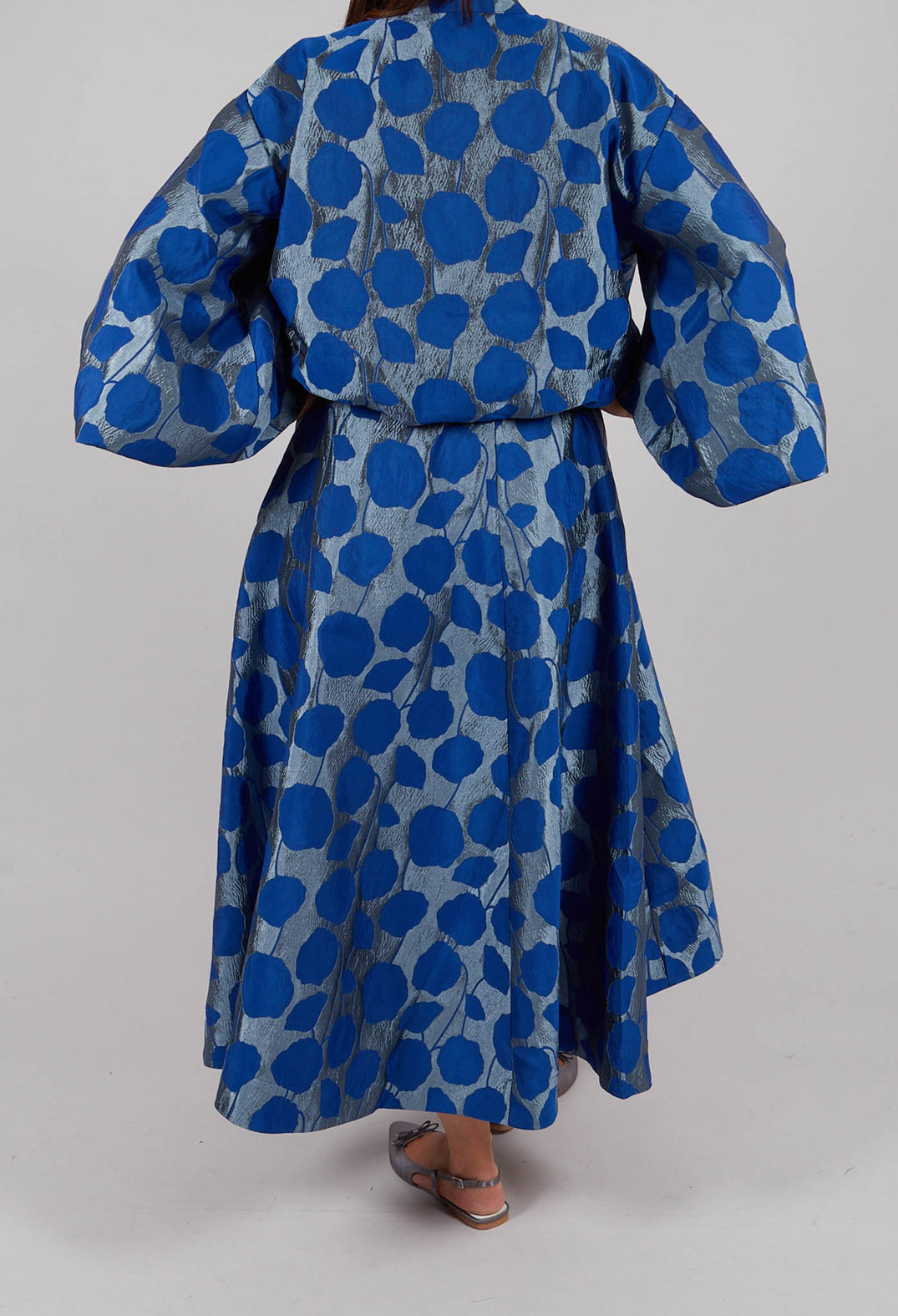 Flowerbomb Gathered Skirt in Blue