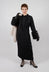Sakura Stretch Dress with Ruffles in Black