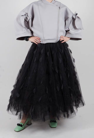 Feathers In The Sky Skirt in Black
