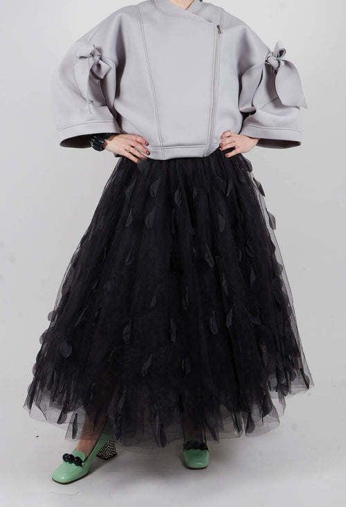 Feathers In The Sky Skirt in Black