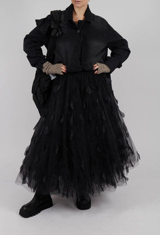 Feathers In The Sky Skirt in Black