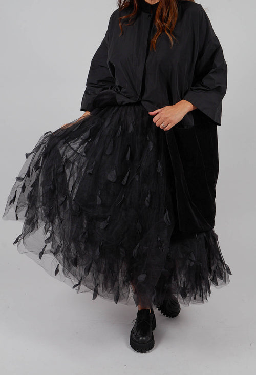 Feathers In The Sky Skirt in Black