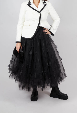 Feathers In The Sky Skirt in Black