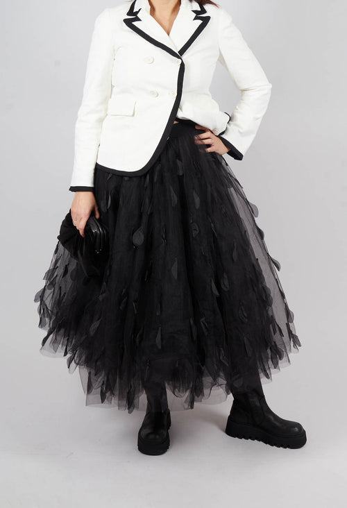 Feathers In The Sky Skirt in Black