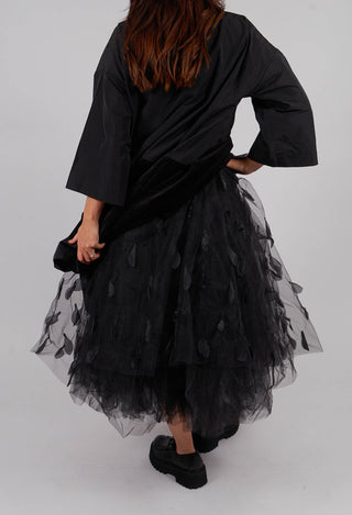 Feathers In The Sky Skirt in Black