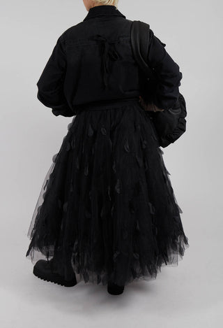 Feathers In The Sky Skirt in Black