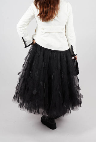 Feathers In The Sky Skirt in Black