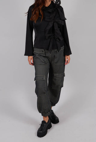 Scuba Tiles Pocket Trousers in Black