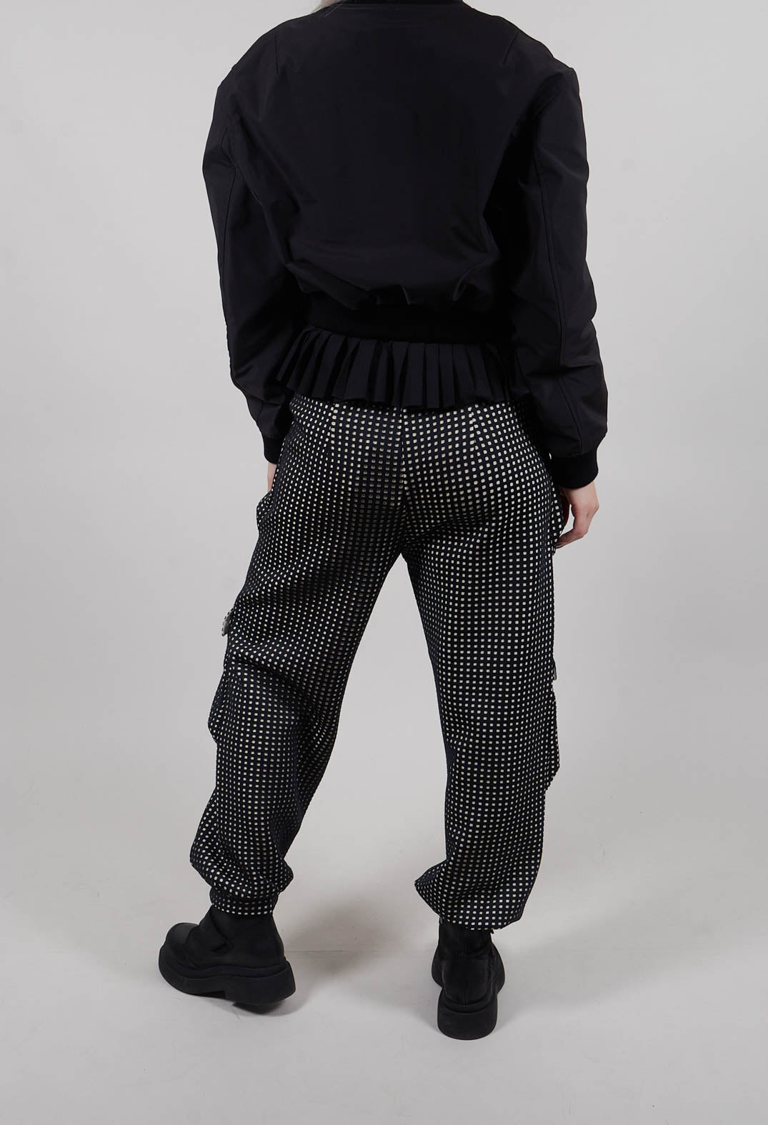 Scuba Tiles Pocket Trousers in Black