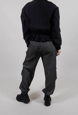 Scuba Tiles Pocket Trousers in Black