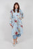Long Sleeve Shirt Dress in Flower Print