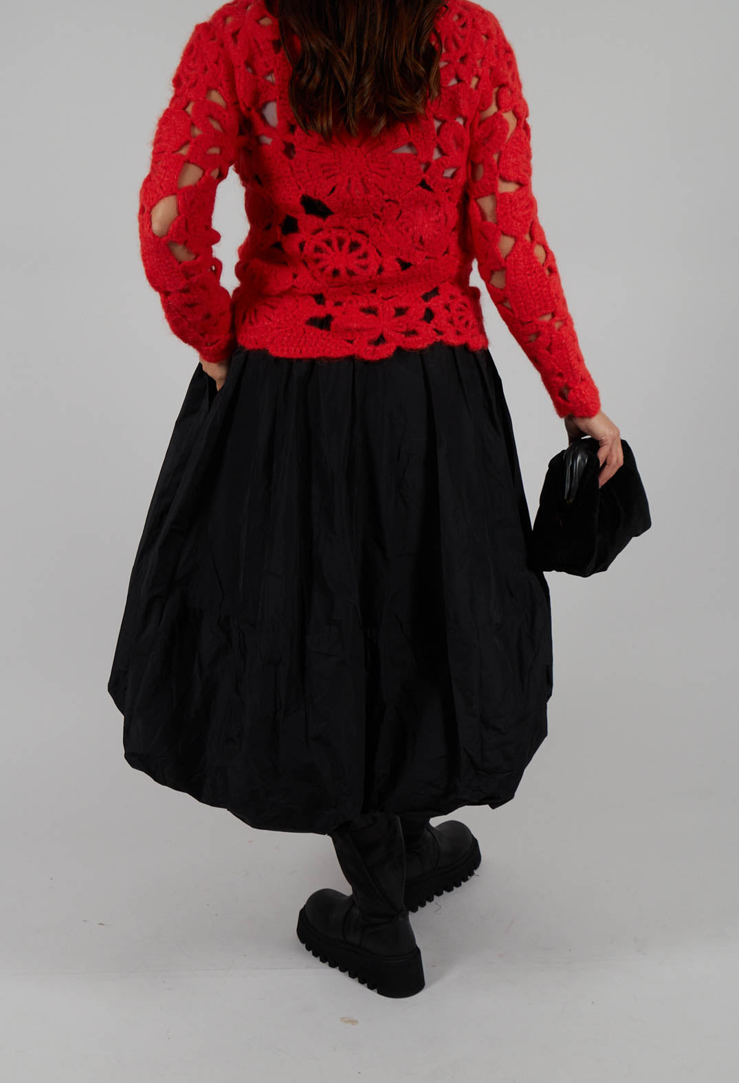 Puffball Skirt in Black