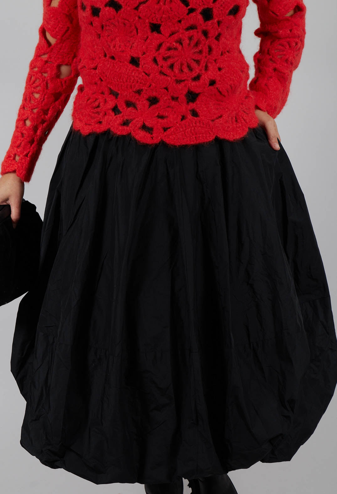 Puffball Skirt in Black