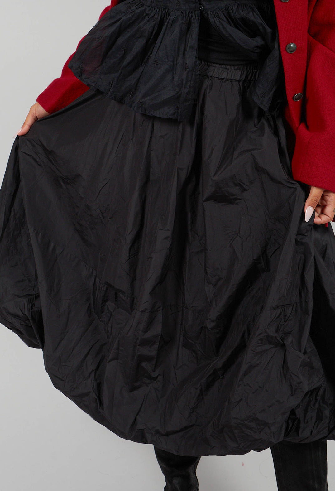 Puffball Skirt in Black