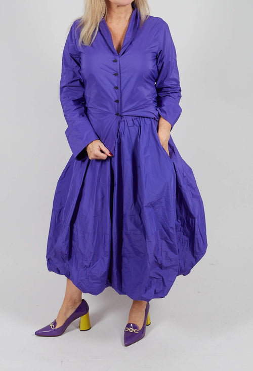 Puffball Skirt in Indigo