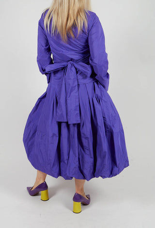 Puffball Skirt in Indigo