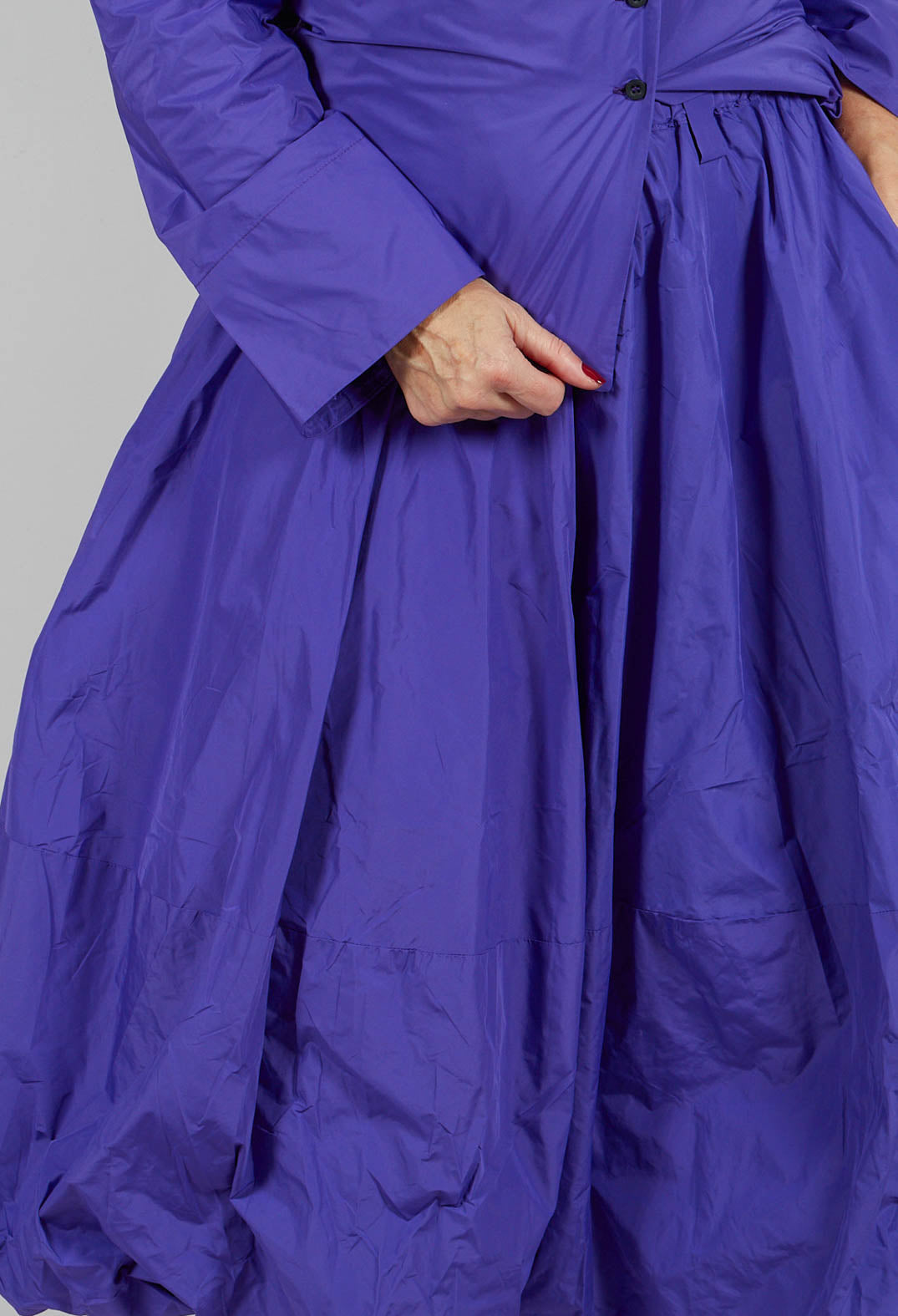 Puffball Skirt in Indigo